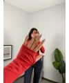 Scarlet Omuz Dekolteli Bluz Kırmızı