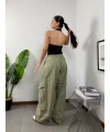 Urban Haki Oversize Baggy Kargo Pantolon