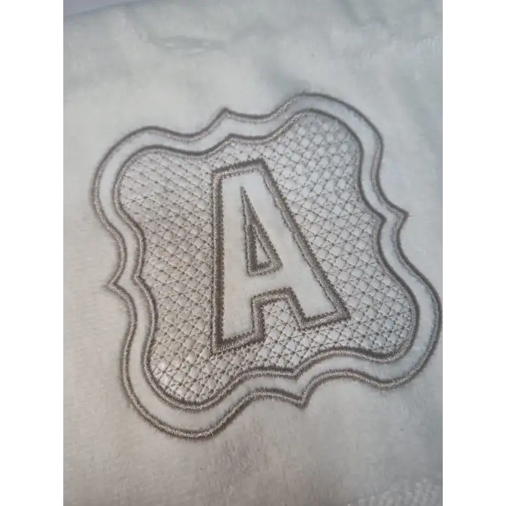 100 Pamuk Kadife El Havlusu 30x50 cm Kişiye Özel Harf Nakışlı Hediyelik