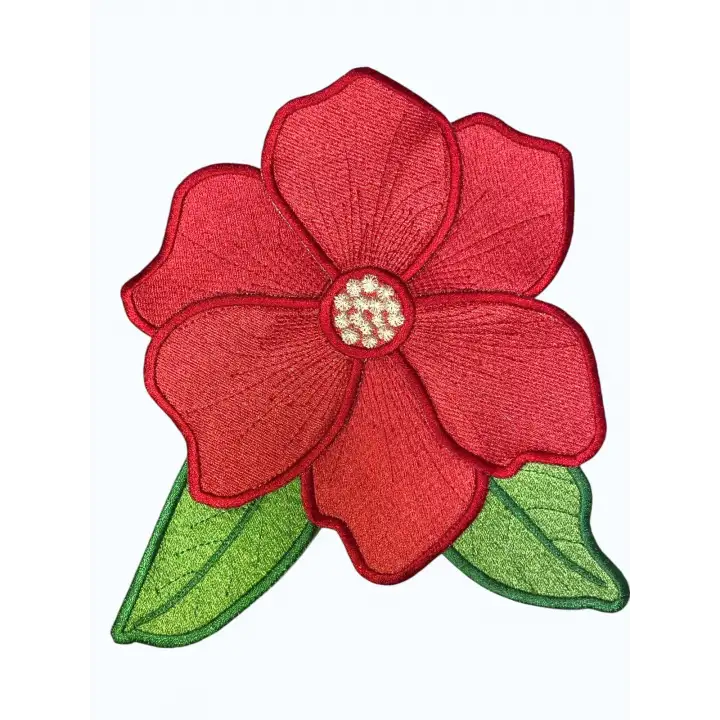 Agbtrend Kırmızı Manolya Nakışlı Sunum ve Kokteyl Peçetesi