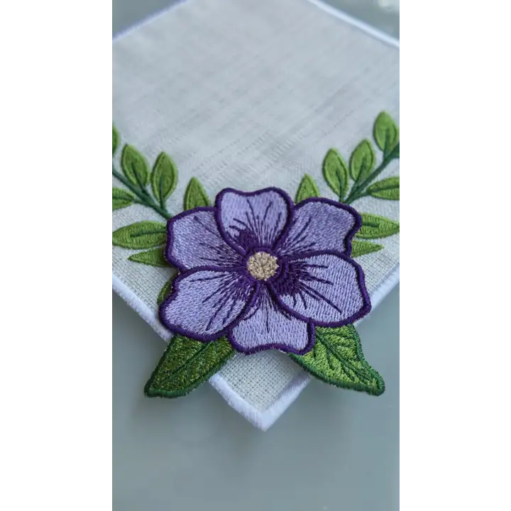 Agbtrend Kendin Tasarla - Çıtçıtlı Modüler Manolya Nakış Broşu (2 Adet)
