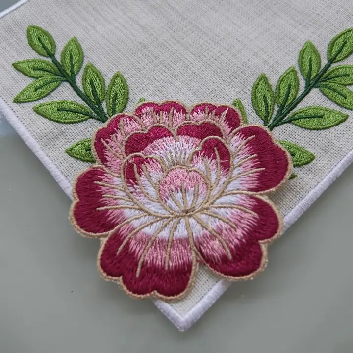 Agbtrend Kendin Tasarla - Çıtçıtlı Modüler Gül Nakışlı Broş (2 Adet)