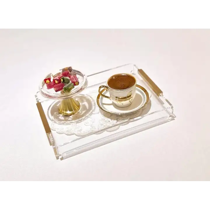 Agbtrend GOLD LINE TRAY -S- Dekorasyon ve Sunum Tepsisi