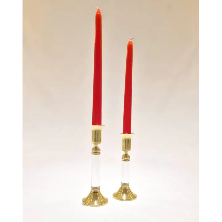 Agbtrend Büyük Boy 18cm Pirinç Akrilik Şamdan