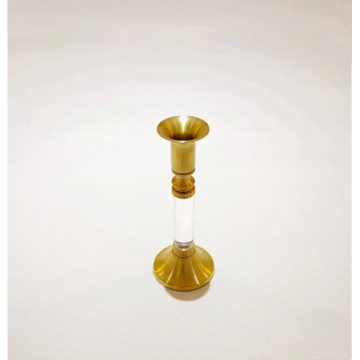 Agbtrend Büyük Boy 18cm Pirinç Akrilik Şamdan