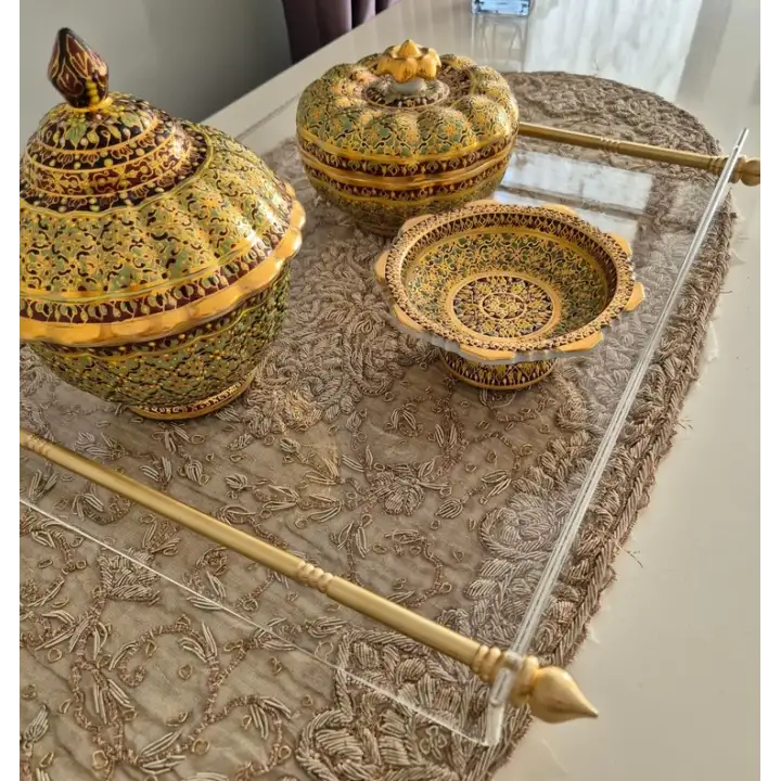 Agbtrend QUEEN L TRAY 6 Kişilik Dekorasyon ve Sunum Tepsisi