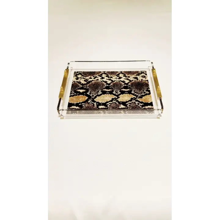 Snake Tray -S- Yılan Desenli Dekorasyon ve Sunum Tepsisi