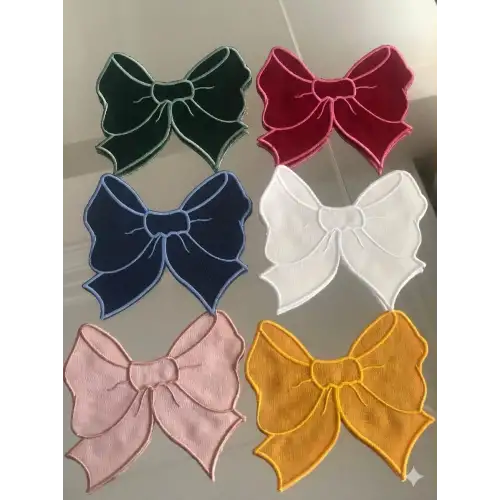 2li Fiyonk Nakışlı Sunum Peçetesi Seti - Özel Tasarım Kahve ve Kokteyl Yanı Dekoratif Peçete