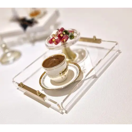 Agbtrend GOLD TRAY -S- Dekorasyon ve Sunum Tepsisi