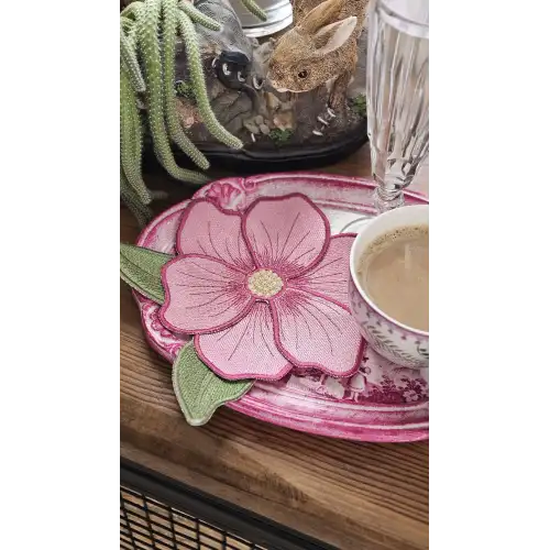 Agbtrend Gül Kurusu Manolya Nakışlı Sunum ve Kokteyl Peçetesi