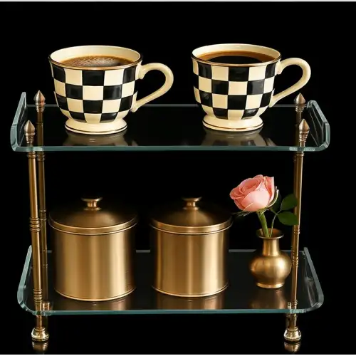 Agbtrend QUEEN Double TRAY Çift Katlı Dekorasyon ve Sunum Standı