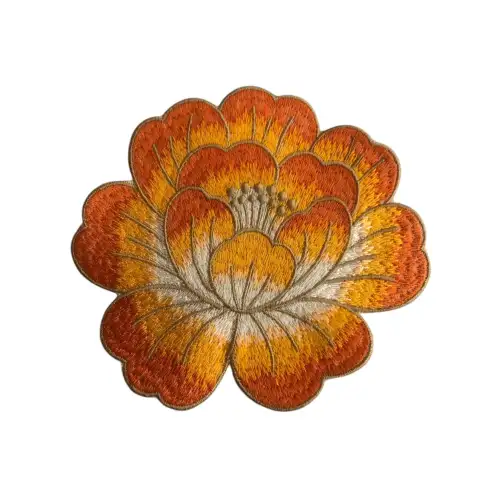 Agbtrend Tekli Turuncu Gül Nakışlı Sunum ve Kokteyl Peçetesi