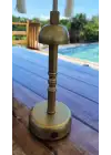 Agbtrend Şarjlı LED Lambalı Dekoratif Bali Masa Şemsiyesi - 40 cm Kablosuz Abajur Gece Lambası