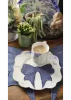 Agbtrend 6 lı Fiyonk Nakışlı Rengarenk Sunum ve Kokteyl Peçete Seti