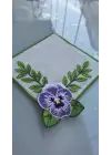Agbtrend Kendin Tasarla - Çıtçıtlı Modüler Menekşe Nakışlı Broş (2 Adet)