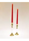 Agbtrend Büyük Boy 18cm Pirinç Akrilik Şamdan