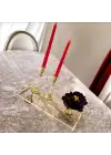 Agbtrend Büyük Boy 18cm Pirinç Akrilik Şamdan