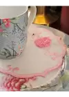 Agbtrend Pembe Flamingo Figürlü Nakışlı Sunum Kokteyl Peçetesi