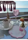 Agbtrend Pembe Flamingo Figürlü Nakışlı Sunum Kokteyl Peçetesi