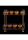 Agbtrend QUEEN Double TRAY Çift Katlı Dekorasyon ve Sunum Standı