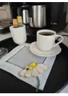 Agbtrend Tekli PAPATYA Boncuk işlemeli Sunum ve Kokteyl Peçetesi