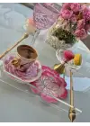Agbtrend Tekli Pembe Gül Nakışlı Sunum ve Kokteyl Peçetesi