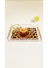 Leopard Tray -S- Leopar Desenli Dekorasyon ve Sunum Tepsisi