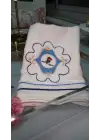 Mavi Pip Studio Love Birds Serisi Uyumlu Saf Pamuk Kadife El Havlusu 30x50cm