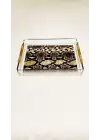 Snake Tray -S- Yılan Desenli Dekorasyon ve Sunum Tepsisi