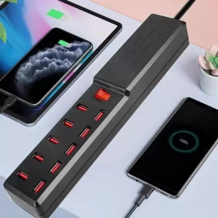 10 Portlu Usb Şarj Adaptörü