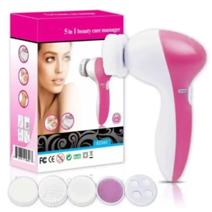 5 İn 1 Pilli Yüz Temizleme,masaj Ve Peeling Fırça Seti