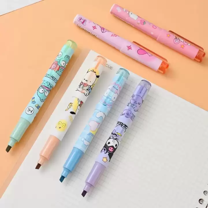 6lı Fosforlu Kalem Seti - Hello Kitty Kuromi Ve Arkadaşları