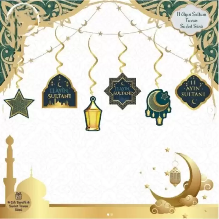 6lı Sarkıt Ramazan Süsü Yeşil