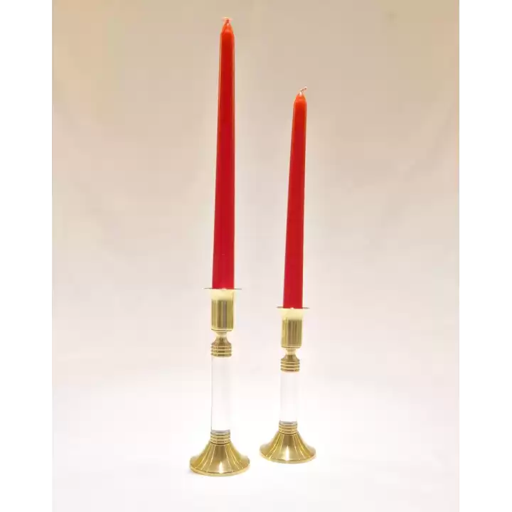 Agbtrend Büyük Boy 18cm Pirinç Akrilik Şamdan