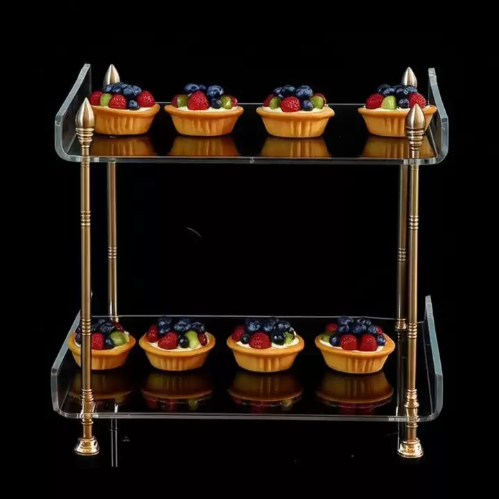 Agbtrend QUEEN Double TRAY Çift Katlı Dekorasyon ve Sunum Standı