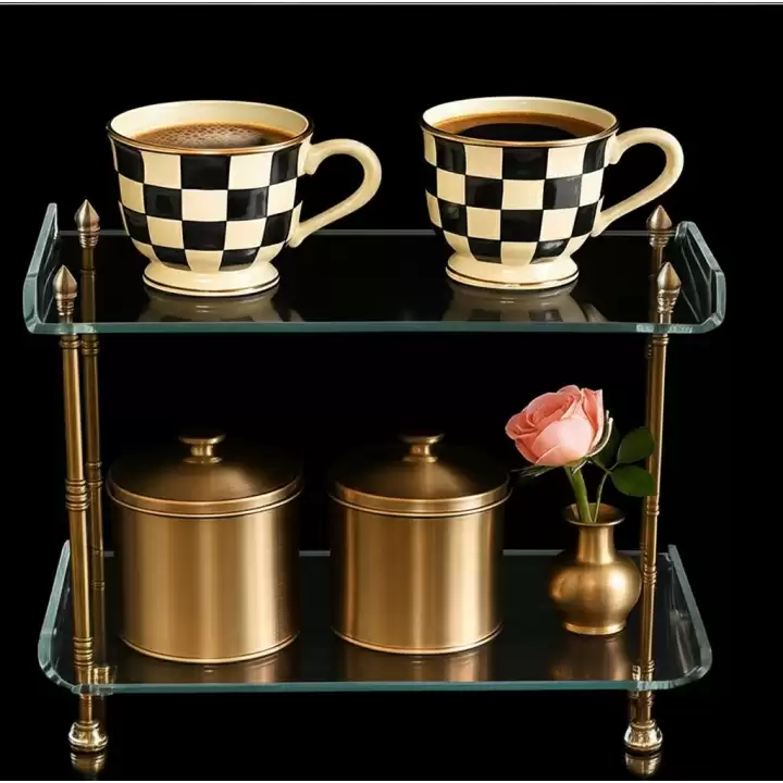 Agbtrend QUEEN Double TRAY Çift Katlı Dekorasyon ve Sunum Standı