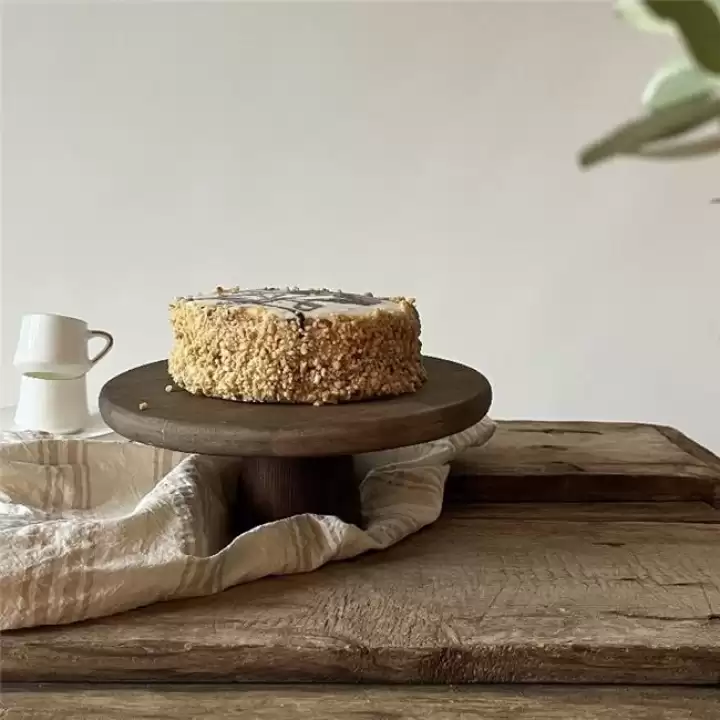 Akayev Ahşap 24 Cm Ayaklı Sunumluk