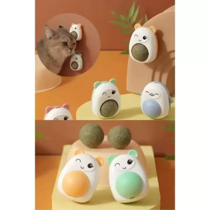 Ayıcıklı Kedi Otu Yalama Topu