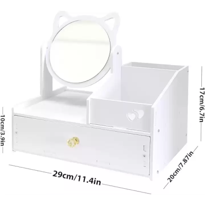 Aynalı Kozmetik Organizer Masası