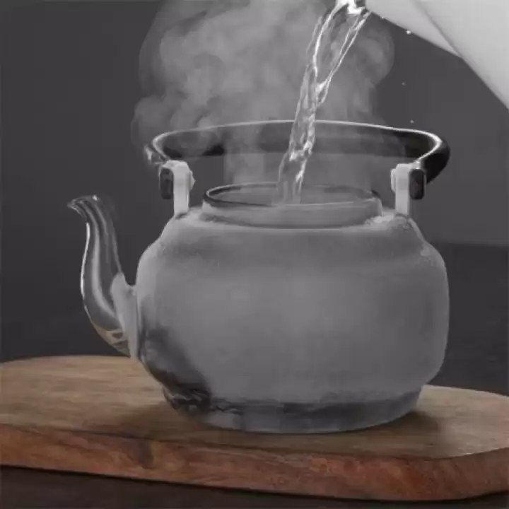 Bambu Saplı Borosilikat Çaydanlık 1100ml.
