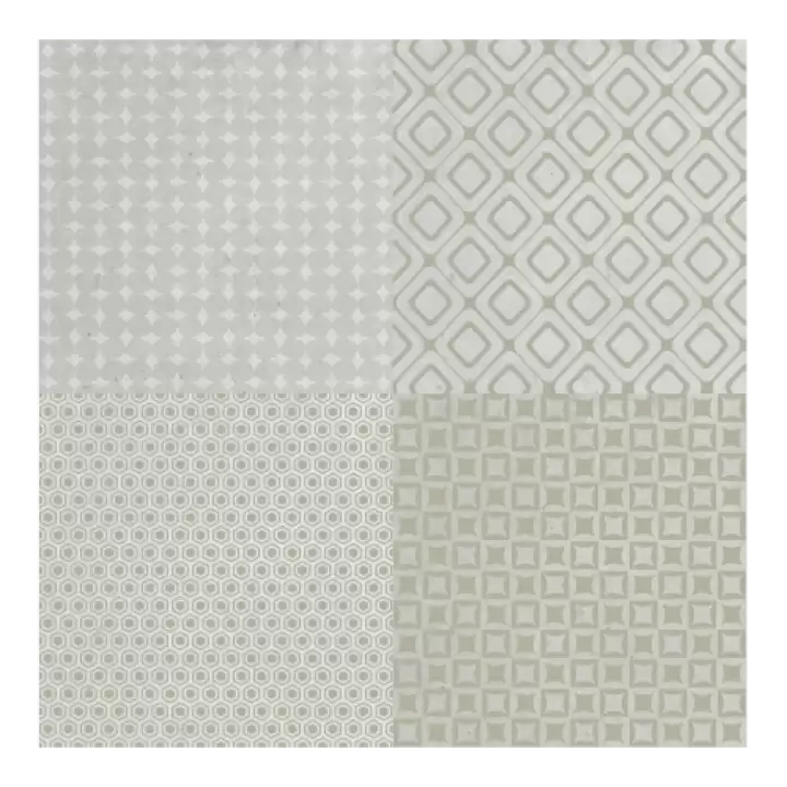 Decohandy 30x30 Cm Kendinden Yapışkanlı  Pvc Karo Mutfak Arası 4 Lü Karışık Model  0,36m2