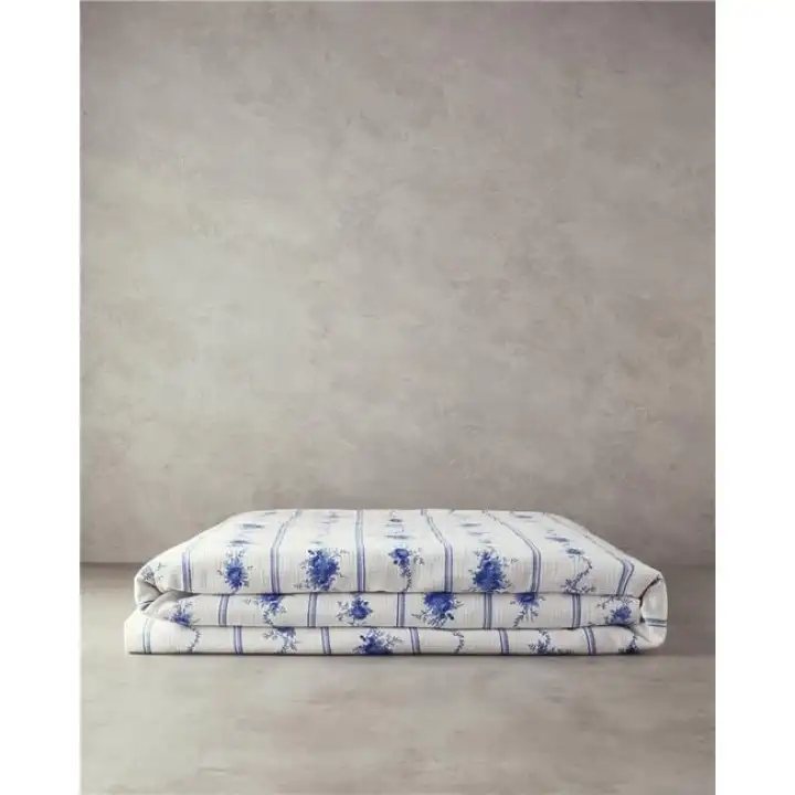 English Home Flower Çift Kişilik Line Pike 200x220 cm Mavi