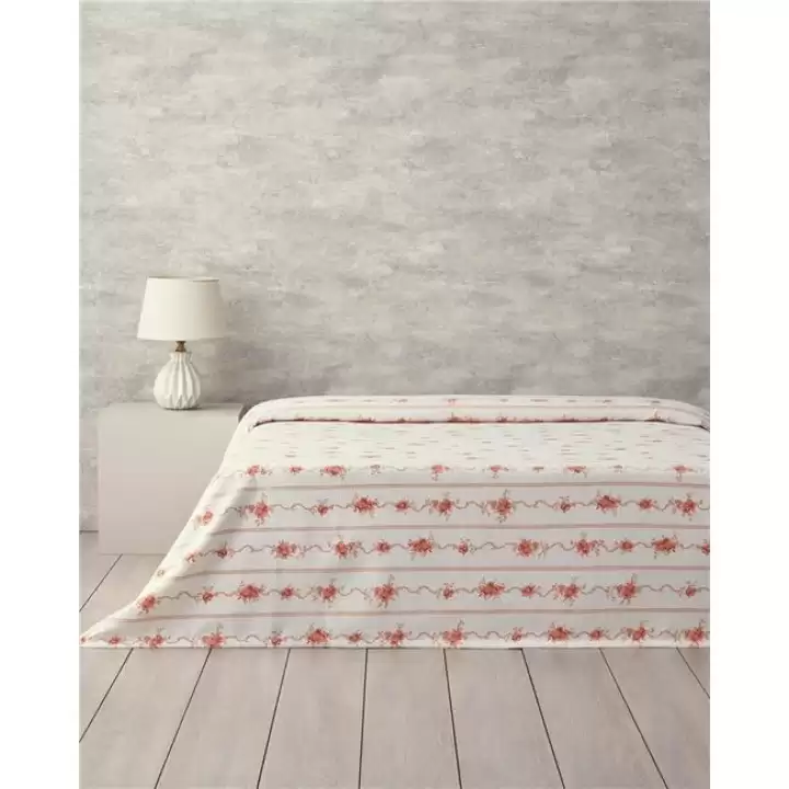 English Home Flower Çift Kişilik Line Pike 200x220 cm Turuncu
