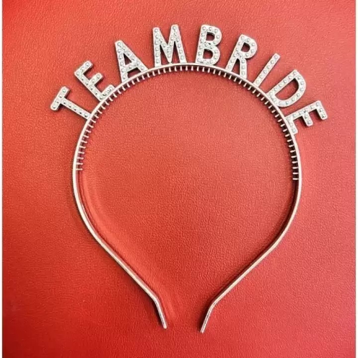 Gümüş Renk Team Bride Taç – Gelin Ve Nedime Tacı