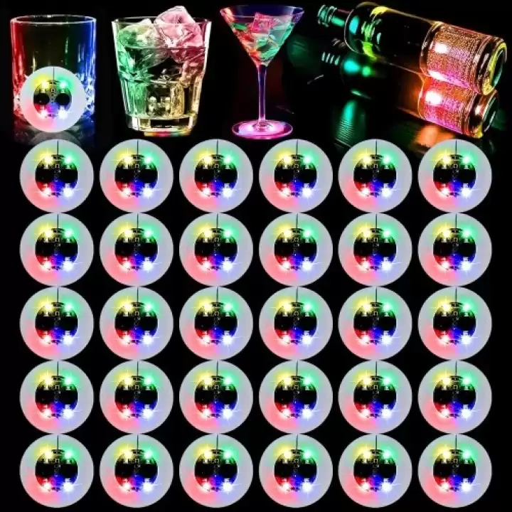 Işıklı Yapışkanlı Bardak Altı Aparatı Ledli 3 Modlu