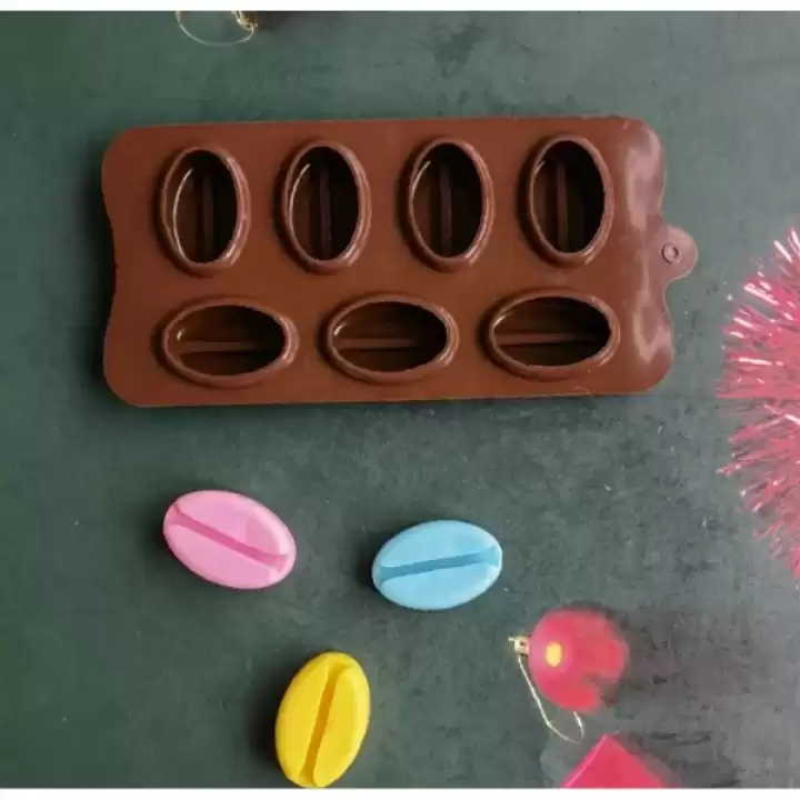 Kahve Çekirdeği Şekilli Silikon Kalıp