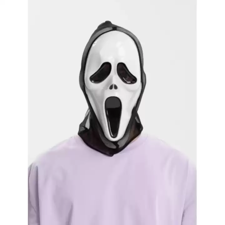 Kapşonlu Çığlık Maskesi Scream Maskesi 33x21 Cm