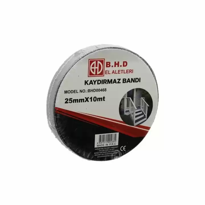 Kaydırmaz Siyah Bant 25 Mm X 10 Mt