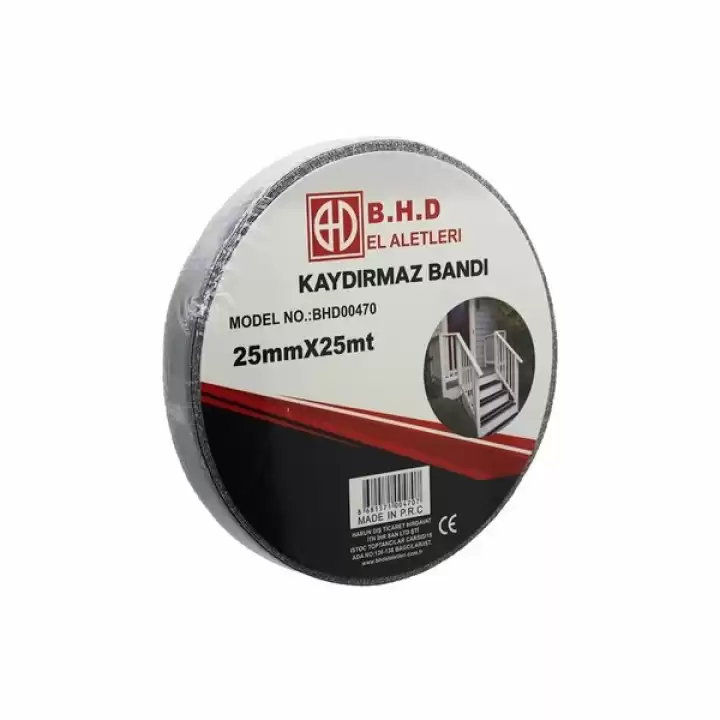 Kaydırmaz Siyah Bant 25 Mm X 25 Mt