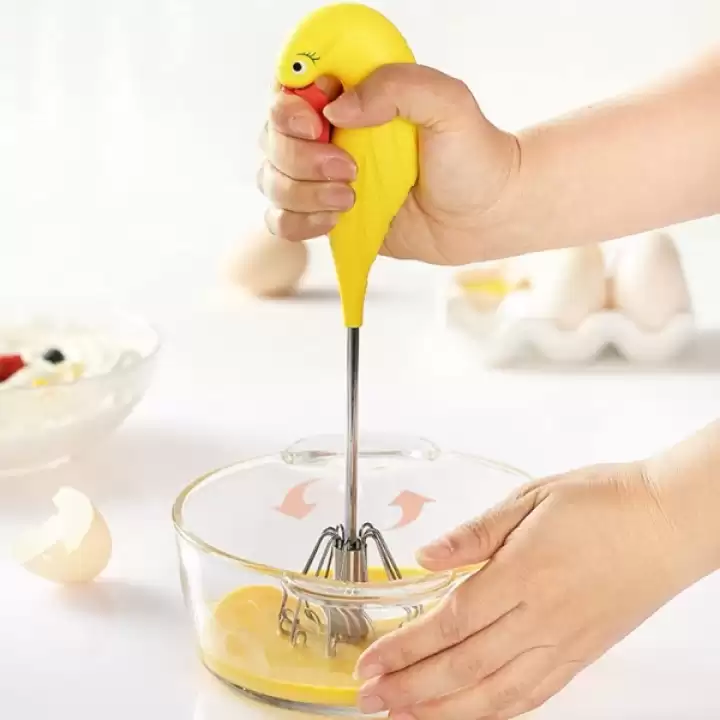 Kuğu Tasarımlı Basmalı Çırpıcı